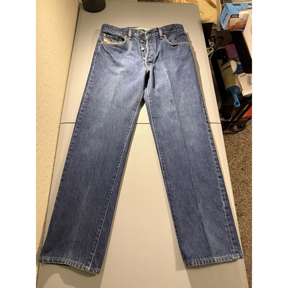Vintage Diesel RR55 Keetar Jeans Mens 32 Actual 30x29 Made In Italy Button Fly‎